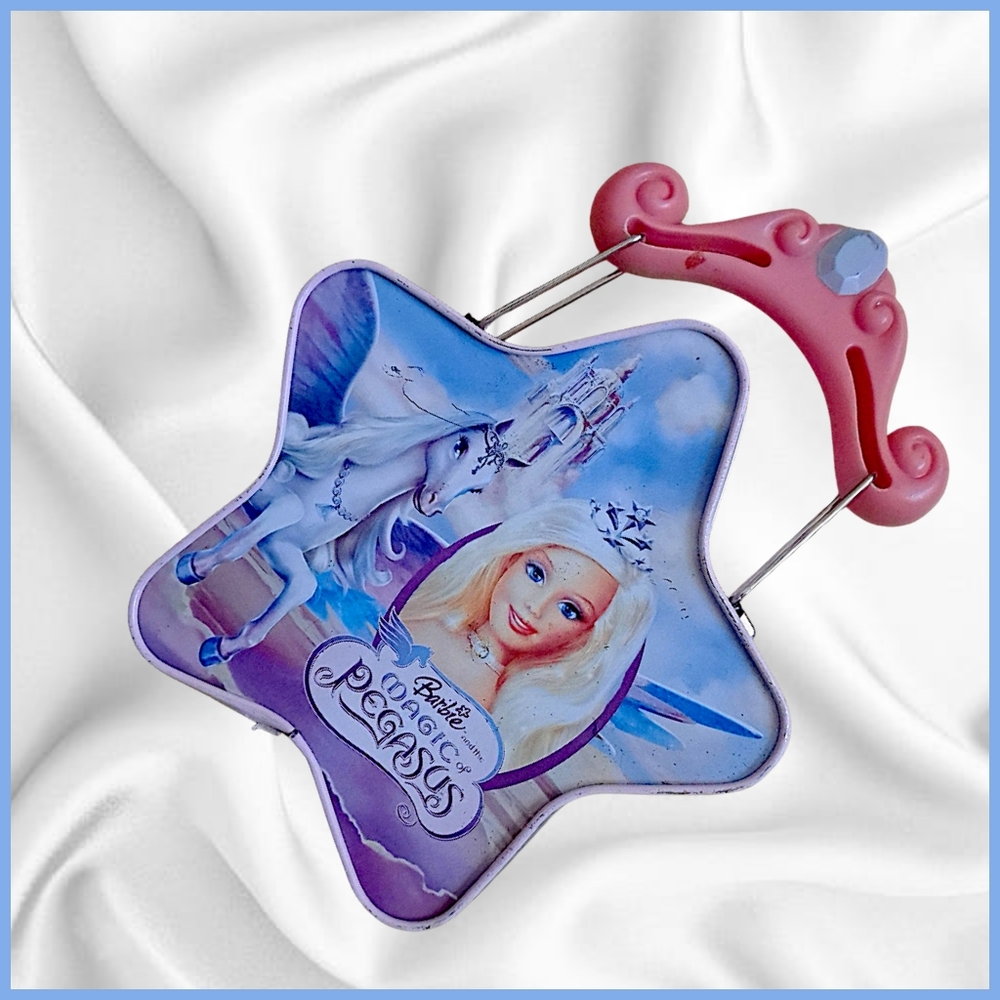 Barbie Magic Pegasus Star-Shaped Tin Box